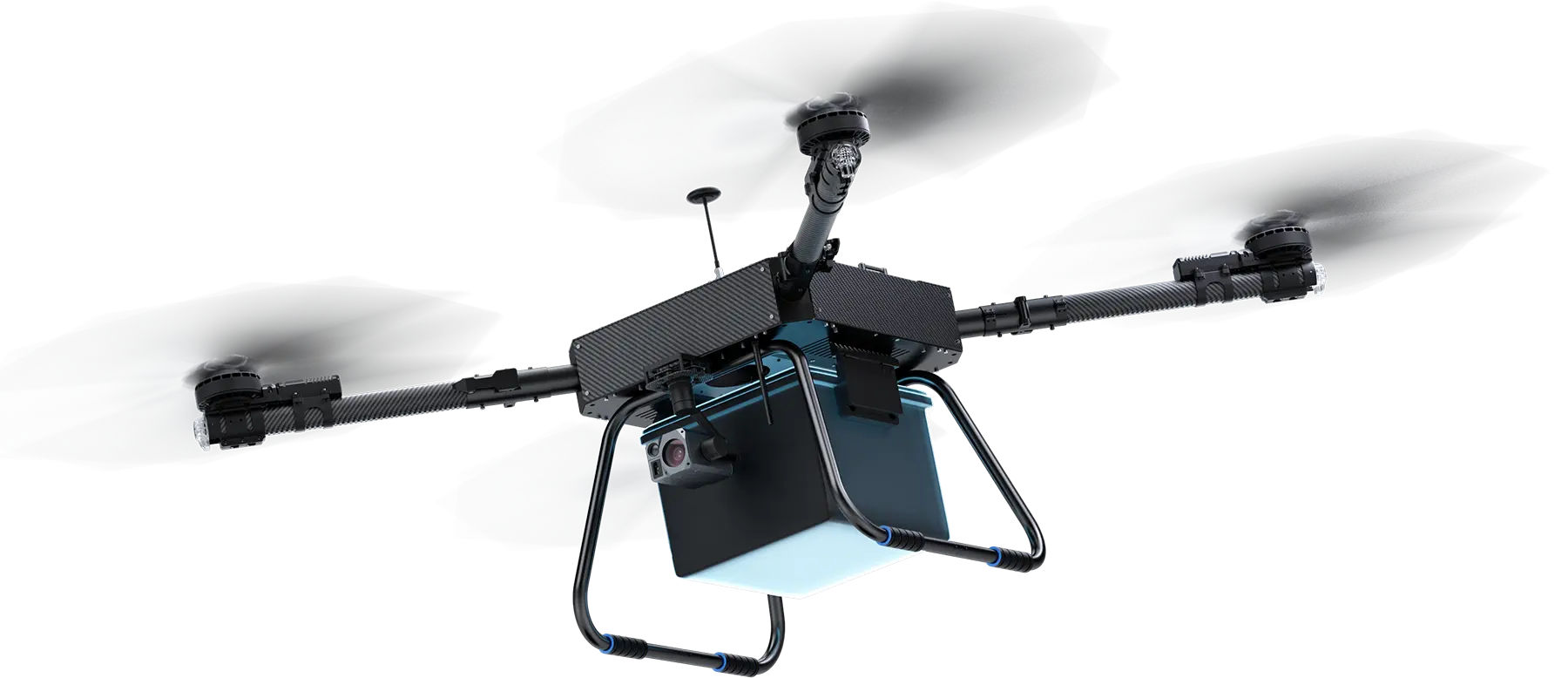 HS-UAV401 heavy-lift drone with a maximum payload capacity of 25 kg and a flight time of up to 25 minutes