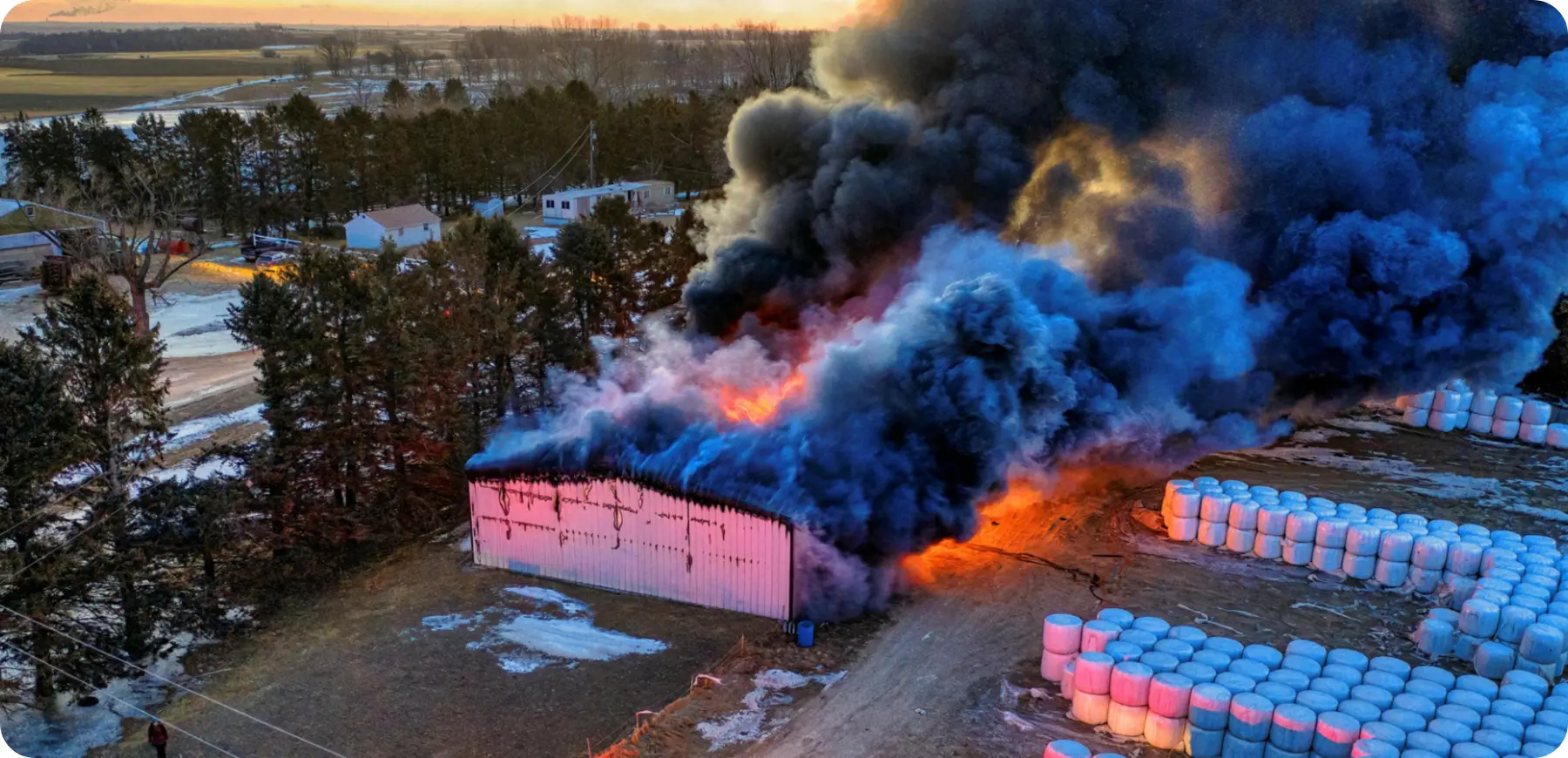 HS-UAV401 camera drone used for factory fire detection