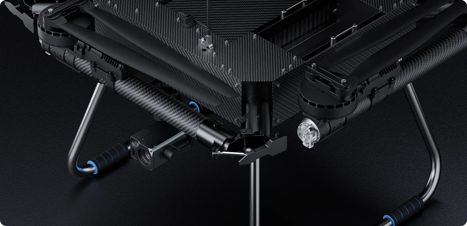 HS-UAV401 thermal drone with 3K carbon fiber for safe flight and long-lasting durability