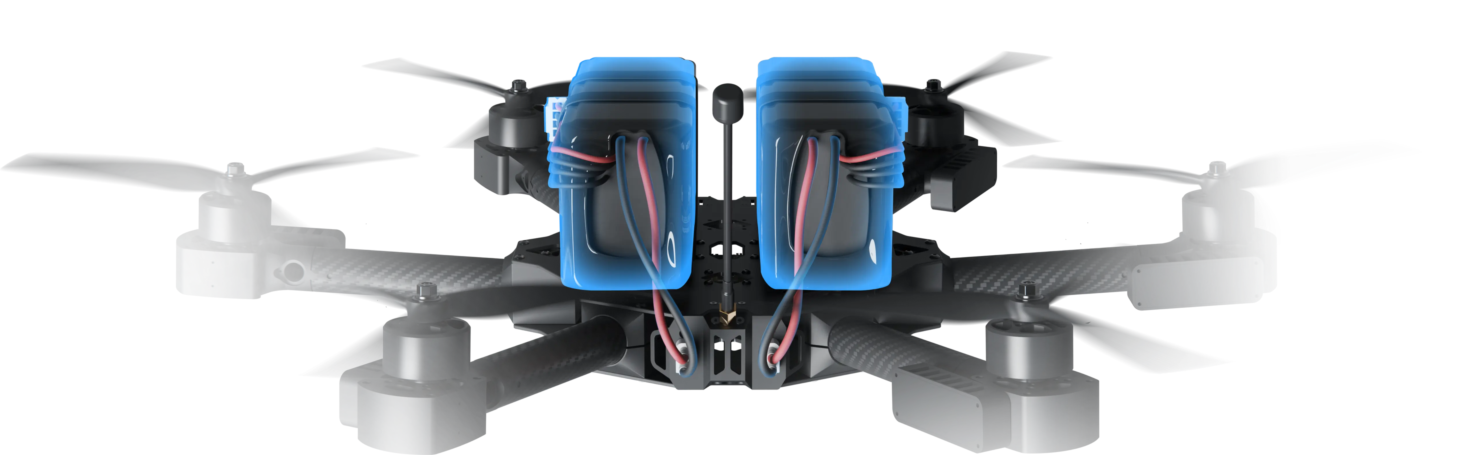 HS-P106M FPV Drone Featurs a Dual Battery Design