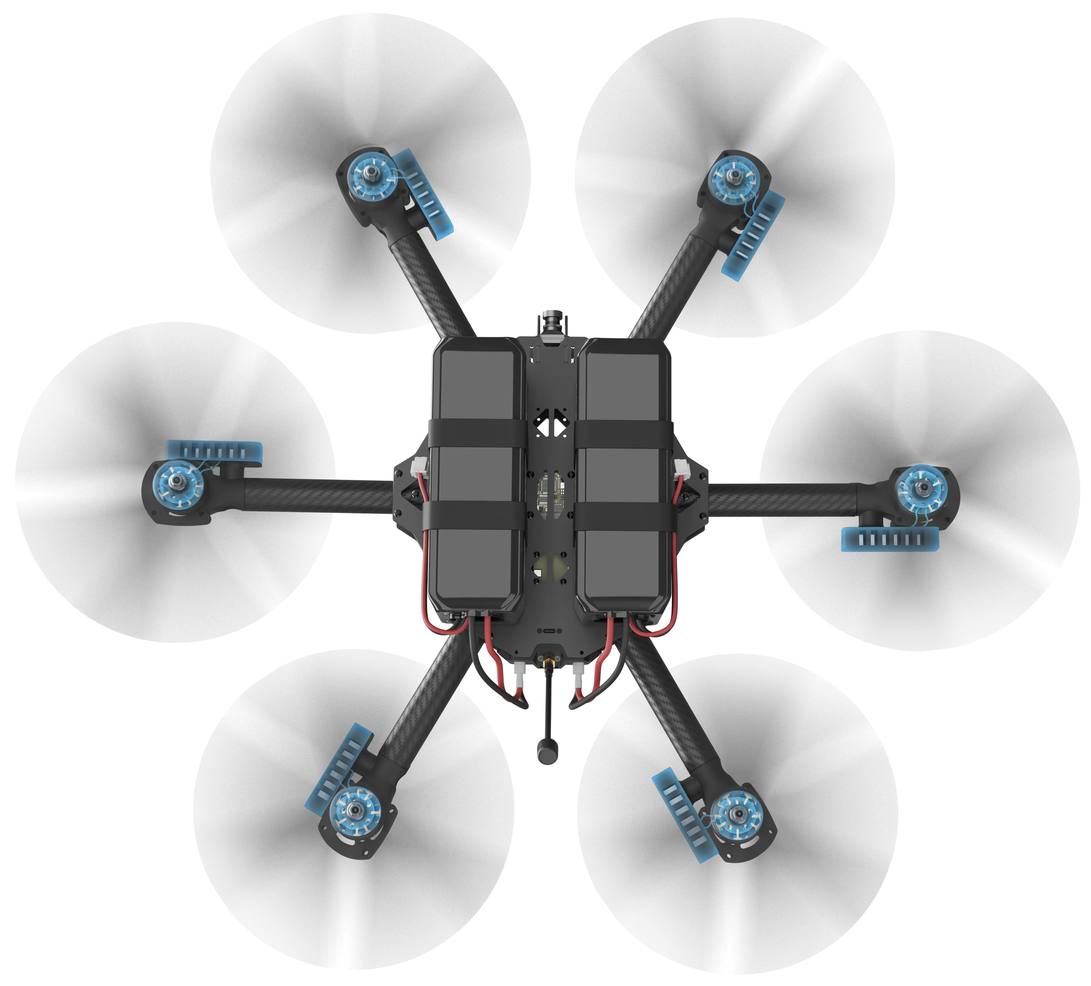 HS-P106M FPV Drone with 6 motors and 6 ESCs