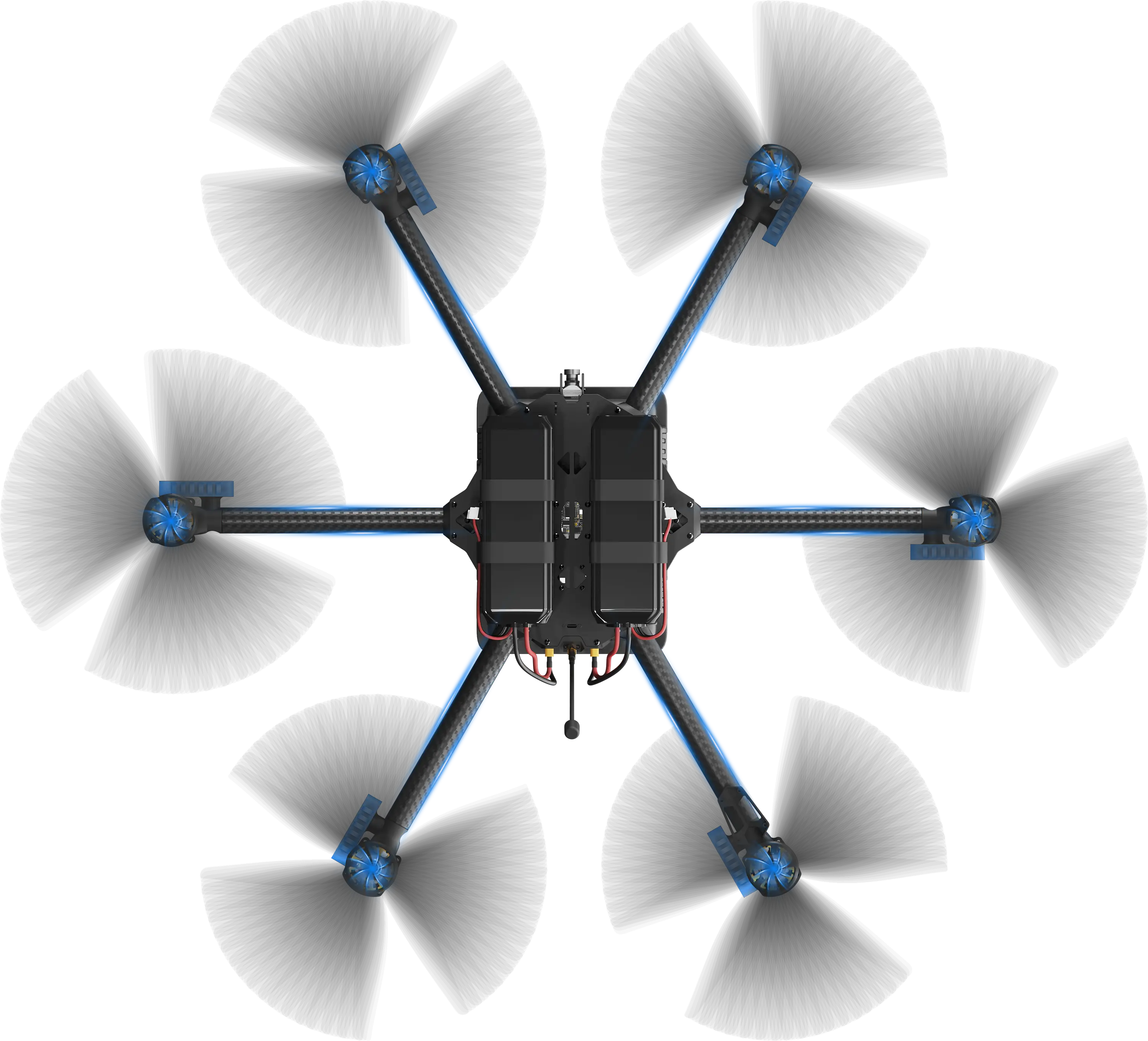 HS-P136M FPV Drone 6 Motors with 6 ESCs